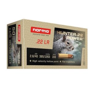 Norma Rimfire Ammo 22 LR 40 Grain Hunter Power - CASE OF 5,000