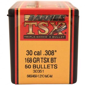 Barnes Bullets - 30 Caliber - 168 Grain - TSX BT (50)