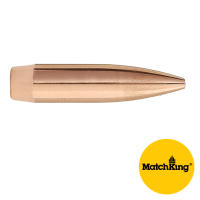 Sierra Bullets – 22 Caliber – 77 Grain – HPBT-  MatchKing – Cannelured – Long Range Specialty – (50)