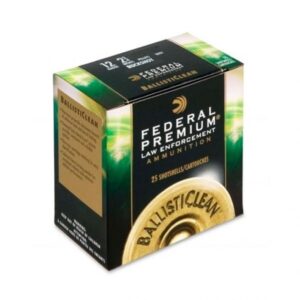 Federal Loaded Ammo BallistiClean - 12 Gauge - 2 3/4" Length - 00 Frangible Buckshot - 9 Pellets (25 Rounds)
