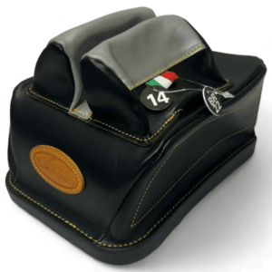 Lenzi Rear Bag Model BR22 ~ 3 3/4" Height - ~ 2 1/8" High 14mm Spread 3M Slick Ears - Black - UNFILLED