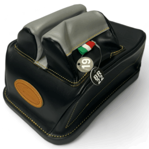 Lenzi Rear Bag Model BR22 ~ 3 3/4" Height - ~ 2 1/8" High 19mm Spread 3M Slick Ears - Black - UNFILLED