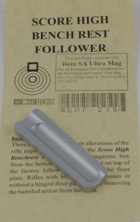 Score High Benchrest Follower Remington Short Action Ultra Mag