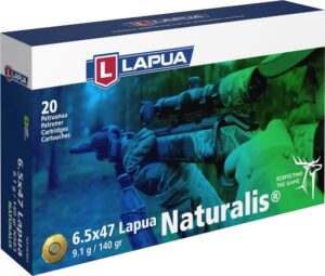 Lapua Loaded Ammo - 6.5x47 Lapua 140 gr Naturalis Solid (20) DISCONTINUED