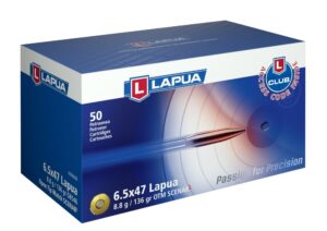 Lapua Loaded Ammo - 6.5x47 Lapua 136 gr Scenar-L OTM (50)