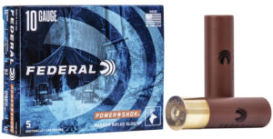 *Warehouse Cleanout Super Sale - Federal Shotgun Loaded Ammo Power Shok - 10 Gauge - 3 1/2" Length - 1 3/4"oz Shot Charge - Magnum Rifled Slug HP (1,280 FPS) (5 Rounds)