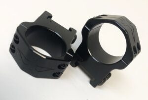 BAT Rings For Picatinny Rail - 30mm - Short Height - Matte Black - Height : 0.27″ - Weight : 3.4 oz