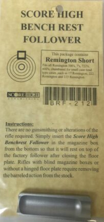 Score High BenchRest Follower Remington 700 Short
