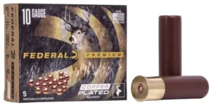 *Warehouse Cleanout Super Sale - Federal Loaded Ammo Copper Plated Buckshot - 10 Gauge - 3 1/2" Length - 00 Buck 18 Pellets (1,100 FPS) (5 Rounds)