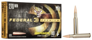 Federal Loaded Ammo 270 Winchester 140 Grain - Berger Hybrid Target (20)