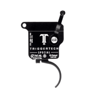 *Warehouse Cleanout Super Sale - TriggerTech Trigger - Remington 700 - Special 1-3.5lbs - Left Hand - Top Safety w/ Bolt Release - Single Stage - Black - Curved Lever