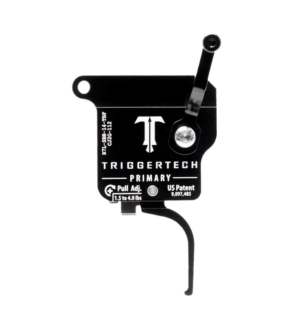 TriggerTech Trigger - Remington 700 - Primary 1.5- 4lbs - Left Hand - Top Safety w/ Bolt Release - Single Stage - Black - Flat Lever