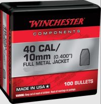 Winchester Bullets – 40 Caliber / 10mm – 180 Grain – FMJ (100)