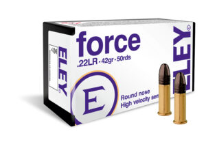 Eley Rimfire Ammo 22 LR Force 42 Grain Semi-Auto HV RN - CASE OF 5,000