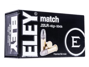 Eley Rimfire Ammo 22 LR Match Eps (Patented Flat Nose) - CASE OF 5,000 RDS