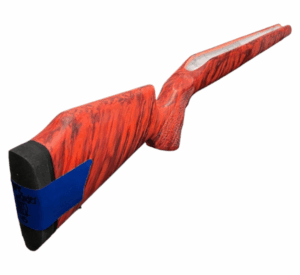 McMillan Stock - Game Warden 2.0 - Basic Inlet for Remington 700 - Orange and Burgundy Marble w/ Decelerator Pad and 2 Sling Studs - Sporter Fill