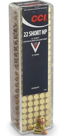 *Warehouse Cleanout Super Sale - CCI Rimfire Ammo - 22 Short 27 Grain - Copper Plated Hollow Point - 1105 FPS (100)