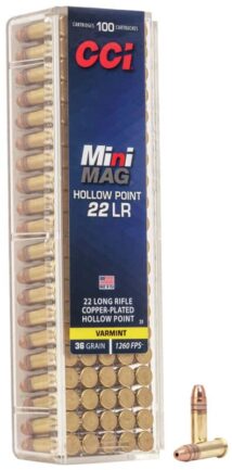CCI Rimfire Mini - Magnum 22 LR Hollow Point 36 Grain (100 Box)