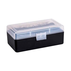 Berry's # 403 50 Round Ammo Box - 38 / 357 Caliber - Clear & Black