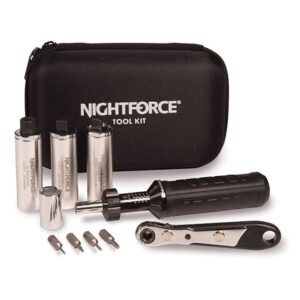 Nightforce Scope Mounting Tool Kit (2 - 10 in. lb. driver, handle and 25, 68 and 100 in. lb. torque tools)