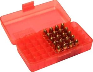 MTM Ammo Box 100 Round Flip-Top - 22 Long Rifle - Orange