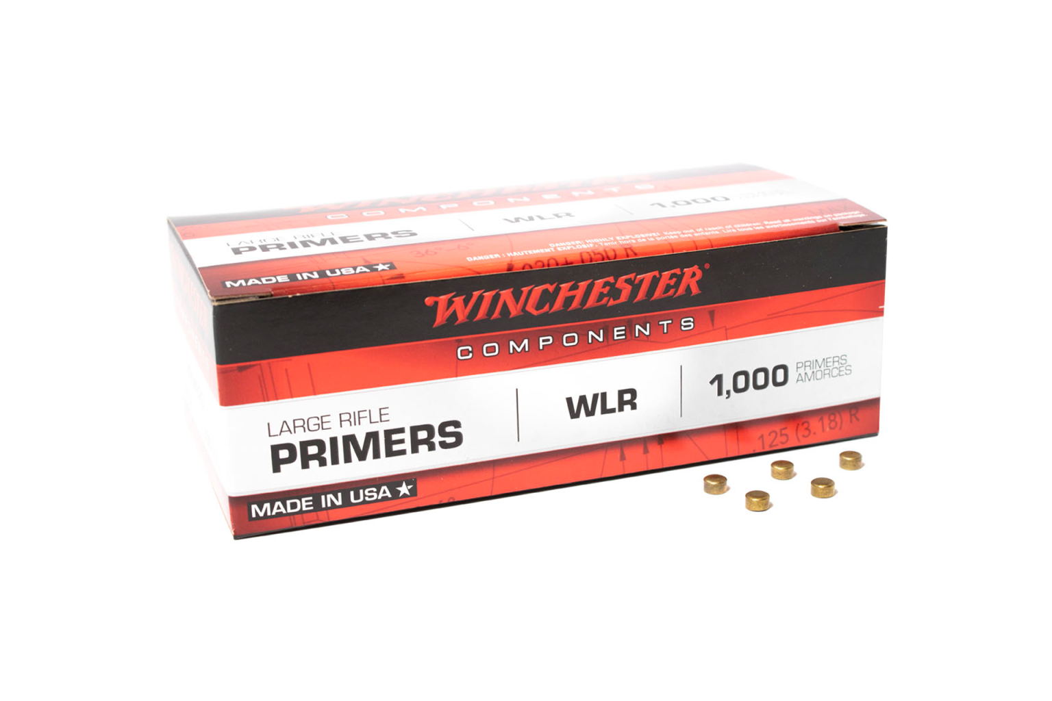 Winchester Primers Large Rifle - 1,000 | Bruno Shooters Supply