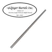 Krieger Barrel – 6.5 mm – 1-8 Twist – #10 Heavy Bull Target – @ 31″ – 1.250 x .930 – 4 Groove – 256 Bore – Stainless