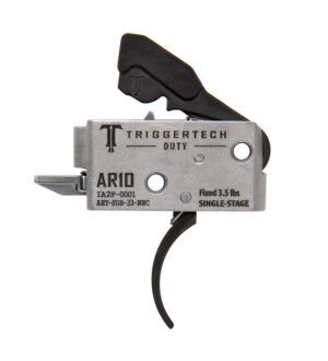 *Inventory Reduction Sale - TriggerTech Trigger - AR-10 - Duty - 3.5lbs Fixed - Single Stage - Curved Lever