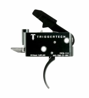 *Inventory Reduction Sale - TriggerTech Trigger - AR-15 - Adaptable 2.5-5lbs - 2 Stage - Black - Curved Lever
