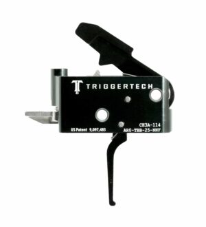 *Inventory Reduction Sale - TriggerTech Trigger - AR-15 - Adaptable 2.5-5lbs - 2 Stage - Black - Flat Lever
