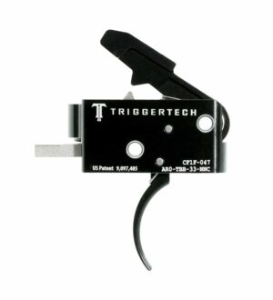 *Inventory Reduction Sale - TriggerTech Trigger - AR-15 - Competitive 3.5lbs Fixed - 2 Stage - Black - Curved Lever