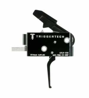 *Inventory Reduction Sale - TriggerTech Trigger - AR-15 - Competitive 3.5lbs Fixed - 2 Stage - Black - Flat Lever