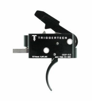 *Inventory Reduction Sale - TriggerTech Trigger - AR-15 ComBAT - 5.5lbs Fixed - 2 Stage - Black - Curved Lever *DISCONTINUED*
