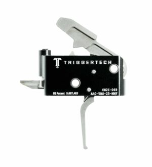 *Inventory Reduction Sale - TriggerTech Trigger - AR-15 - Adaptable 2.5-5lbs - 2 Stage - Black / Stainless - Flat Lever