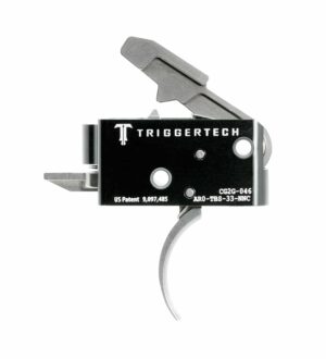 *Inventory Reduction Sale - TriggerTech Trigger - AR-15 Competitive 3.5lbs Fixed - 2 Stage - Black / Stainless - Curved Lever