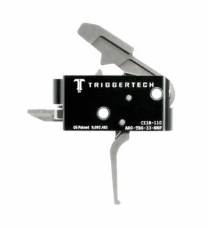 *Inventory Reduction Sale - TriggerTech Trigger - AR-15 Competitive 3.5lbs Fixed - 2 Stage - Black / Stainless - Flat Lever
