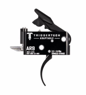 *Inventory Reduction Sale - TriggerTech Trigger - AR-9 - Adaptable 2.5-5lbs - Single Stage - Black - Pro Curved Lever