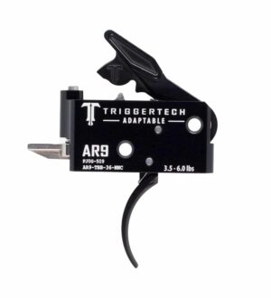 *Inventory Reduction Sale - TriggerTech Trigger - AR-9 - Adaptable 3.5 - 6lbs - 2 Stage - Black - Curved Lever