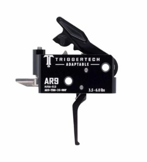 *Inventory Reduction Sale - TriggerTech Trigger - AR-9 - Adaptable 3.5 - 6lbs - 2 Stage - Black - Flat Lever