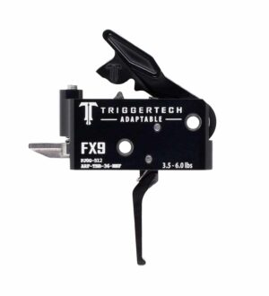 *Inventory Reduction Sale - TriggerTech Trigger - FX-9 - Adaptable 3.5 - 6lbs - 2 Stage - Black - Flat Lever