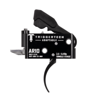 *Inventory Reduction Sale - TriggerTech Trigger - AR-10 - Adaptable 2.5-5lbs - Single Stage - Black - Pro Curved Lever