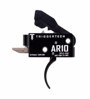 *Inventory Reduction Sale - TriggerTech Trigger - AR-10 - Competitive 3.5lbs Fixed - 2 Stage - Black - Curved Lever