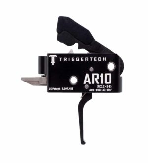 *Inventory Reduction Sale - TriggerTech Trigger - AR-10 - Competitive 3.5lbs Fixed - 2 Stage - Black - Flat Lever