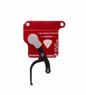 *Inventory Reduction Sale - TriggerTech Trigger - Remington 700 - Diamond - Less Than 4-32oz - Bottom Safety - No Bolt Release - Single Stage - Red / Black - Flat Lever