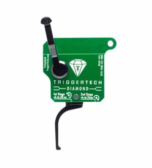 *Inventory Reduction Sale - TriggerTech Trigger - Remington 700 - Diamond - 1st stage Less Than 4 to 20oz - 2nd stage Less Than 4 to 24oz - Right Hand - Top Safety - No Bolt Release - 2 Stage - Green / Black - Flat Lever