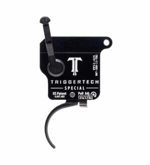 TriggerTech Trigger - Remington Model 7 - Special 1-3.5lbs - Top Safety w/ Bolt Release - Single Stage - Black - Curved Lever
