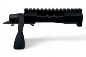 BAT Action Model TR (Short) Modular Bolt - Right Bolt - Right Port REPEATER - 223 Remington .385 Boltface - Spiral Flute - W/Ejector - M-16 Extractor - Integral Lug & 20 MOA Picatinny Rail - Melonited SS Finish