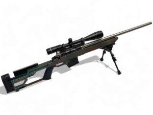 223 Remington LIGHTLY USED Rifle - Savage Repeating Action - Mcrees Precision Chassis with Bipod - Custom Barrel - With Tasco Scope