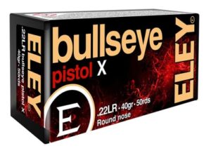 Eley Rimfire Ammo 22 LR Bullseye Pistol X - 40 Grain RN (50)