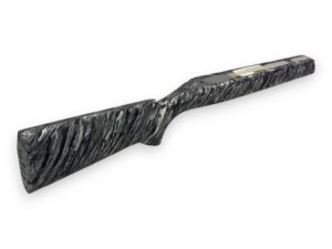 McMillan Stock - Hunter Class - Flat Top (No Inlet) - Black and White Molded Marble Finish - Fiberglass Shell